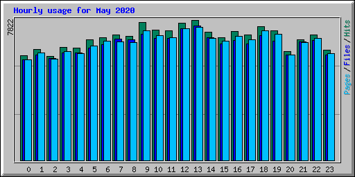 Hourly usage for May 2020