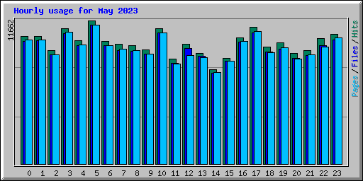 Hourly usage for May 2023