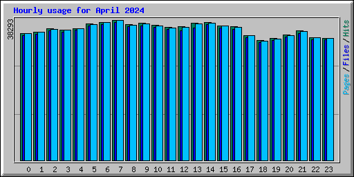 Hourly usage for April 2024