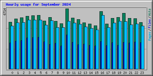 Hourly usage for September 2024